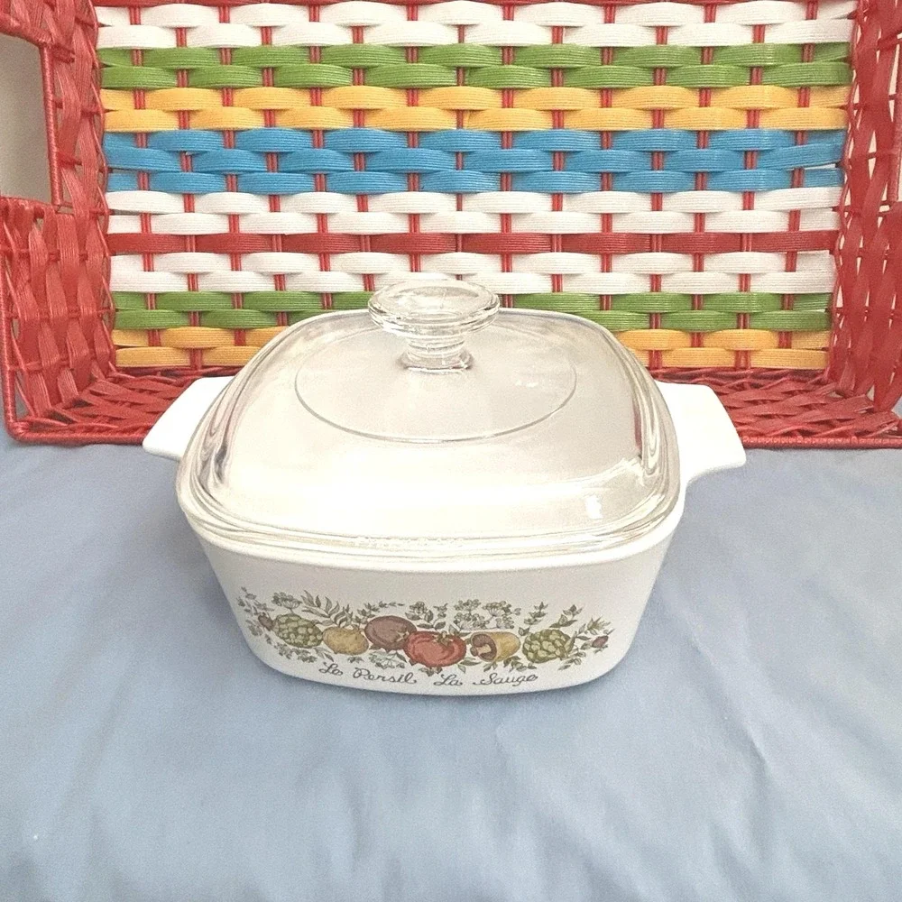 Vintage Corning Ware Spice O' Life 1.5 Qt Casserole‎ Dish A-1 1/2-B with Lid